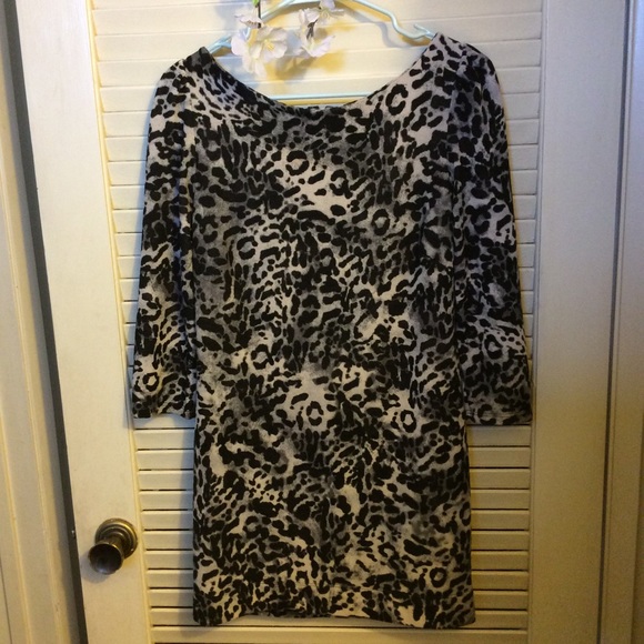 Audrey 3+1 Leopard Animal Print Dress, size Large - Picture 10 of 11
